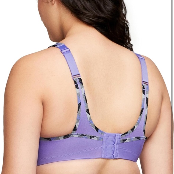 GLAMORISE SPORT high impact wirefree full bust full figure plus size sports bra - Picture 7 of 10